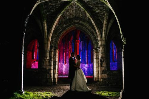 Margam orangery ruins wedding photograph captured by Wedding photographer Swansea